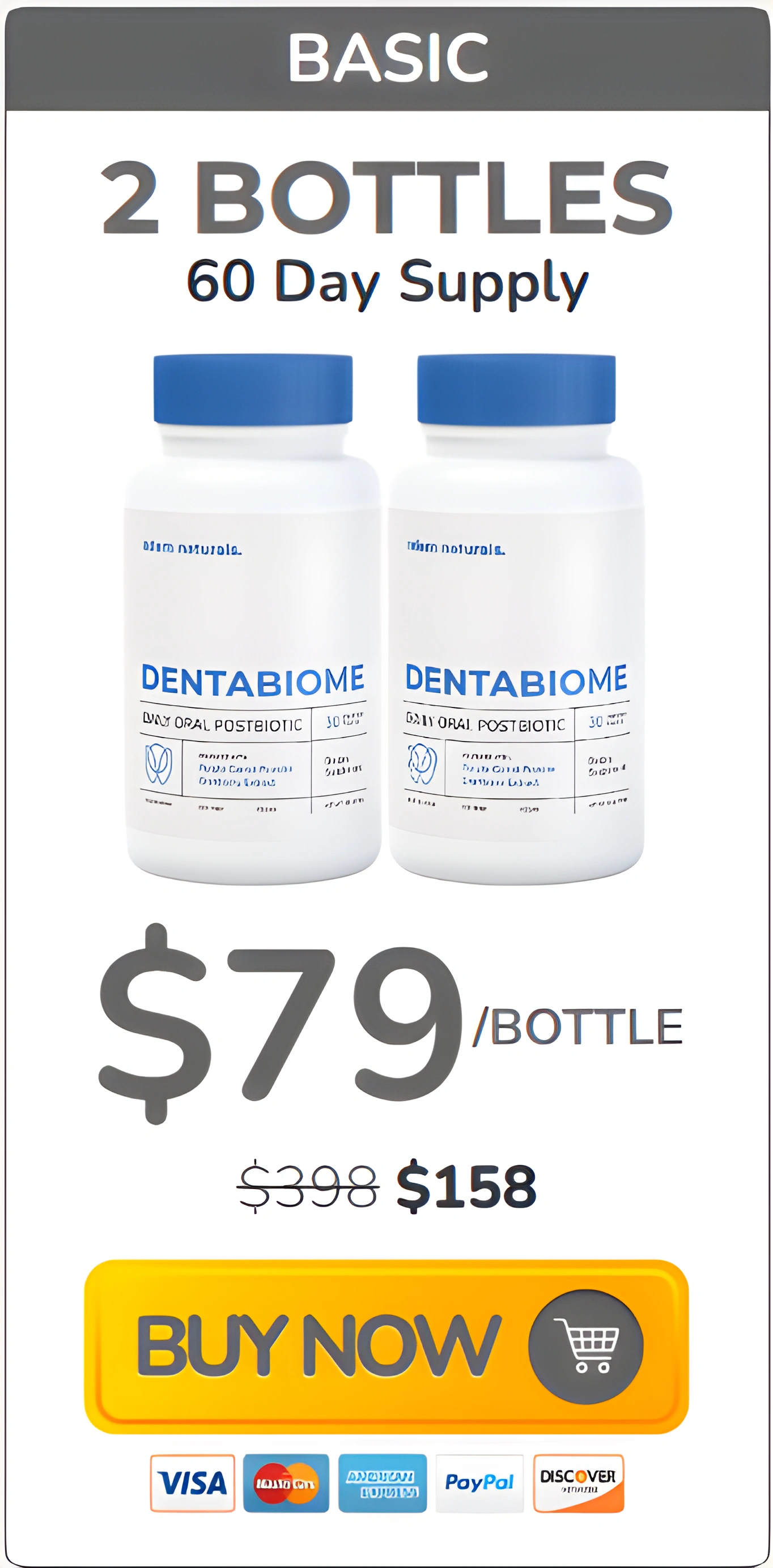 dentabiome-supplement-official-2-bottle